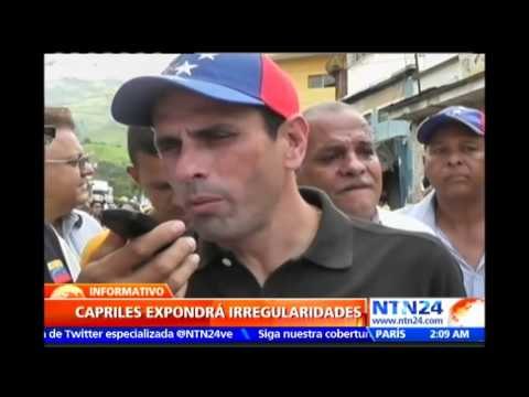 Capriles se reunirá este lunes en la OEA: Venezuela está como una bomba y no queremos que explote”