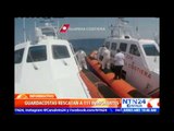 Guardacostas italianos rescatan a 111 inmigrantes que viajaban a bordo de una embarcación neumática