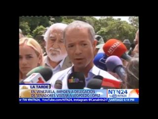 “Vamos a seguir adelante”: senadores españoles tras intentar visitar a Leopoldo López