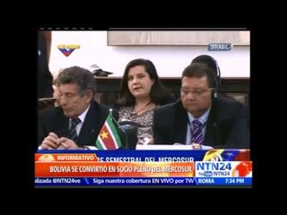 Mercosur firma nuevo protocolo de adhesión de Bolivia como socio pleno