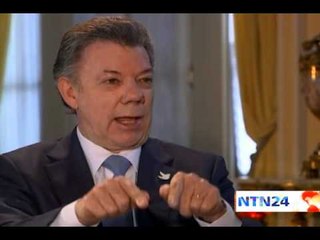 Claudia Gurisatti entrevista al presidente de Colombia Juan Manuel Santos