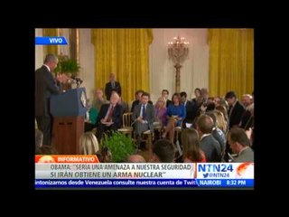 “Este acuerdo evitará que Irán obtenga un arma nuclear”: Barack Obama a republicanos