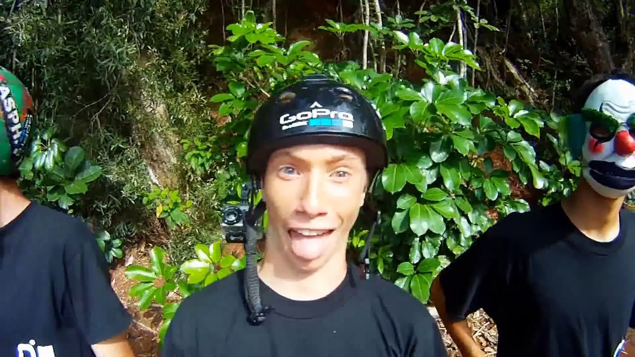 GoPro HD Hawaiian Downhill Skate with SK808