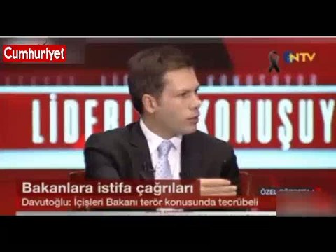 Canlı yayında Davutoğlu'Na istifa sorusu