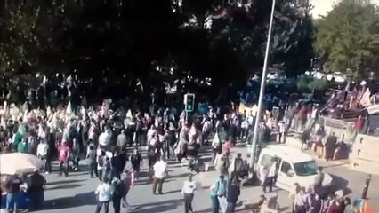 10 Ekim 2015 Ankara'daki Patlamanın En Net Mobese Görüntüsü