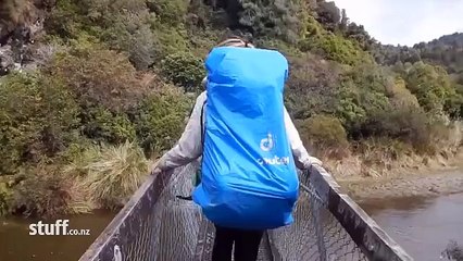Lake Waikaremoana tramping bridge collapse