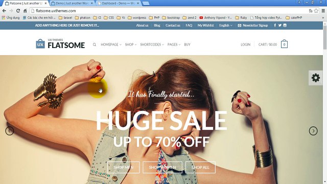 Video guide theme Wordpress - How Installation Flatsome v1.6.2 Responsive WordPress News, eCommerce Lession 1