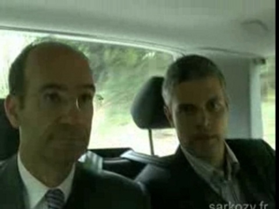 Visite Nicolas Sarkozy a Michel Charasse