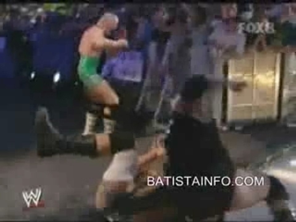 Batista attacks kennedy in backstage