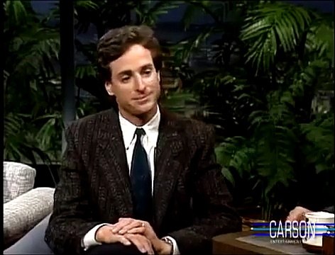 Bob Saget Has a Funny Problem in His New Backyard, Johnny Carsons Tonight Show 1989