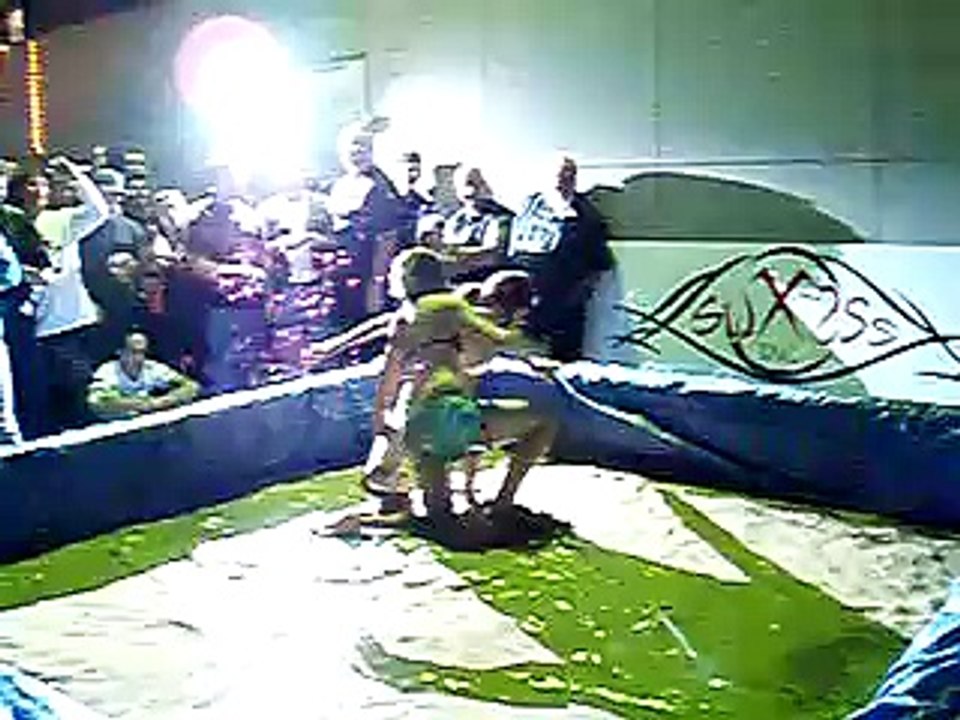 Mud wrestling round 1