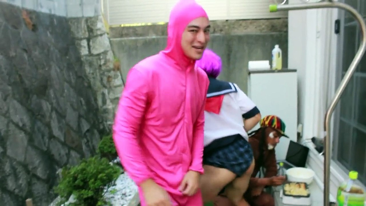 PINK GUY COOKS TAKOYAKI AND RAPS