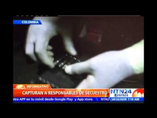 Autoridades colombianas capturan a los presuntos secuestradores de la hija del director del UNP