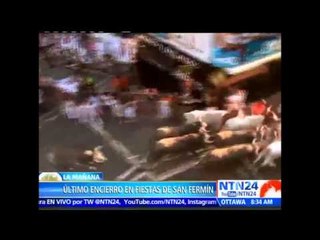 Último día de las fiestas de San Fermín: la carrera más rápida en 35 años