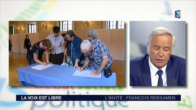 François Rebsamen invité de la Voix est libre samedi 3 octobre