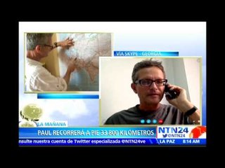 Recorrer el mundo a pie "es un proyecto sobre contar historias, no una carrera atlética"