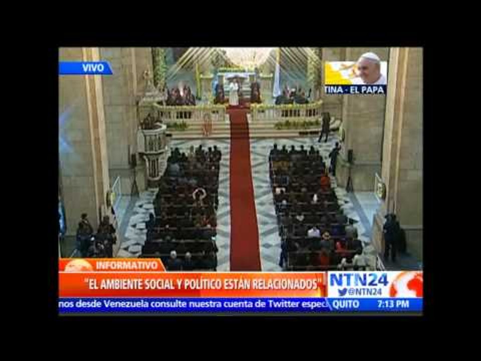 “Que la riqueza se distribuya. Dicho sencillamente”: papa Francisco durante discurso