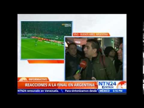 Así vivieron la derrota de Argentina en final de Copa América los aficionados en calles Buenos Aires