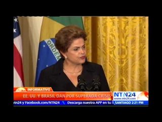 Obama y Rousseff se pronuncian desde la Casa Blanca para reactivar las relaciones bilaterales