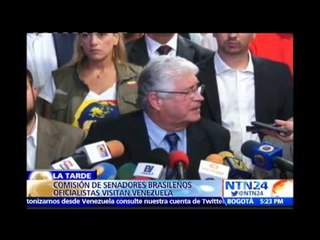 Pormenores de la visita de cuatro senadores oficialistas brasileños a Caracas