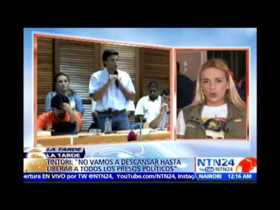 “La huelga de hambre se levantó, pero la lucha continúa”: Lilian Tintori a NTN24