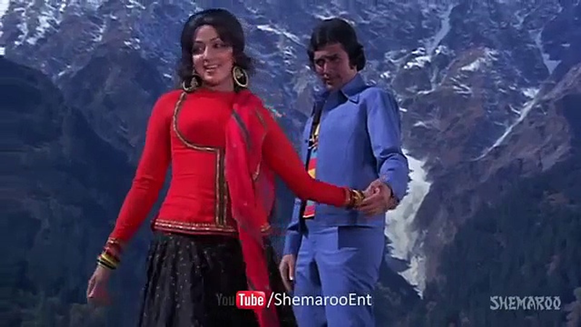 Parbat Ke Peechhe - Hema Malini - Rajesh Khanna -Full Video Song [Golden  Era], image size:1920x1080