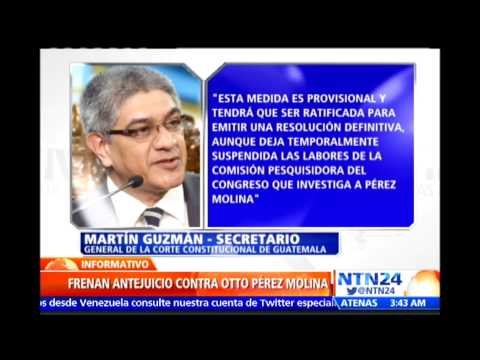 Corte Constitucional de Guatemala acepta amparo que frena antejuicio al presidente Otto Pérez