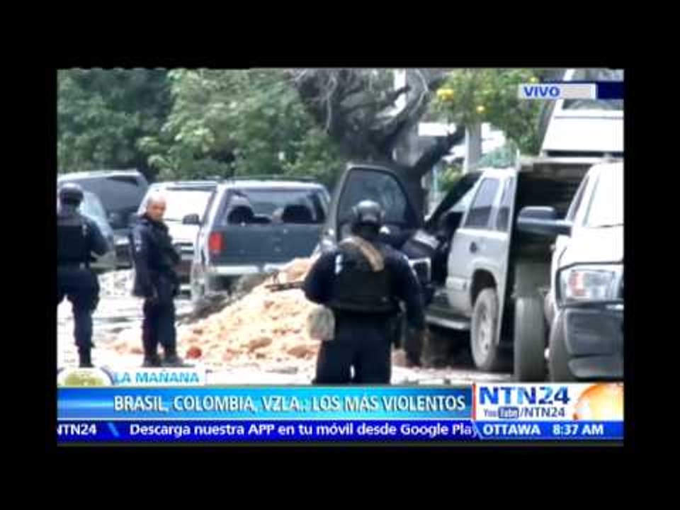 Brasil, Colombia y Venezuela: países más violentos de Suramérica según el índice Global de Paz 2015