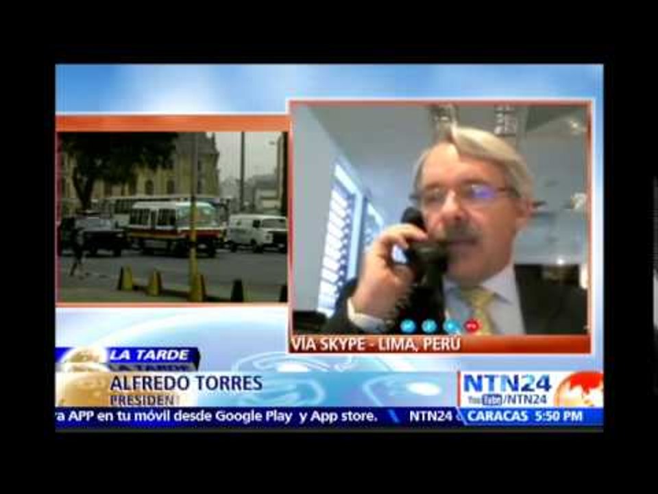 Presidente ejecutivo de Ipsos Perú explica en NTN24 motivos de la baja popularidad de Ollanta Humala