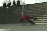 Horrific Nut shot | Skateboard brakes and hits guy in nuts | Fail