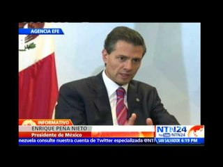 Peña Nieto aplaude esfuerzos por el derecho a la democracia en Venezuela