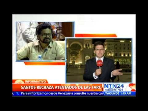 “Si esa es la forma de buscar la paz, se equivocan”: presidente Santos rechaza atentados de las FARC