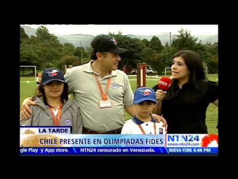 Delegación chilena que participa en Olimpiadas de FIDES en Colombia habla con NTN24