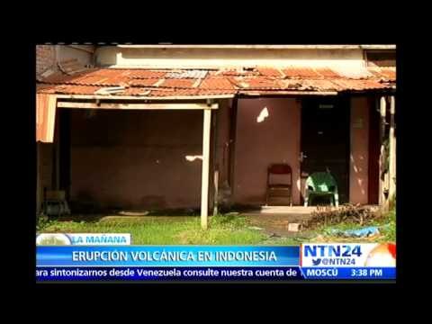 Orden de evacuación cerca al Orden Sinabung tras nueva erupción del volcán en Indonesia