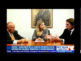 Expresidente Aznar habla sobre el ingreso de España a CAF-Banco de Desarrollo de A.L.
