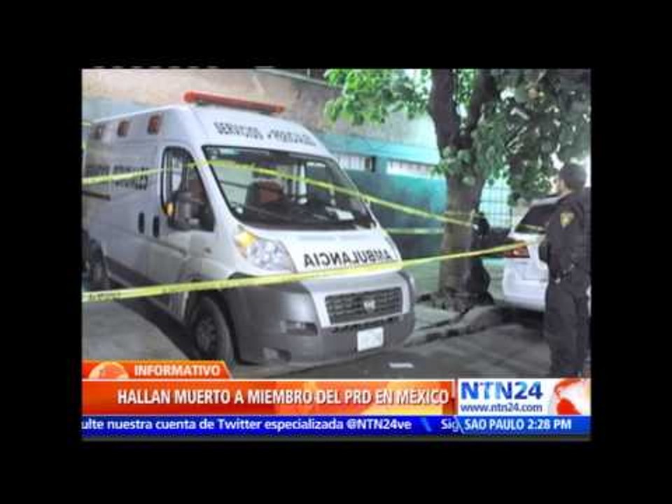 Autoridades mexicanas hallan sin vida al secretario de finanzas del PRD