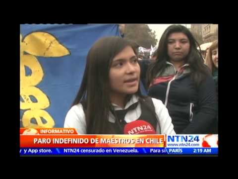 Al menos 80 mil docentes inician paro indefinido en Chile como rechazo a reforma de Bachelet