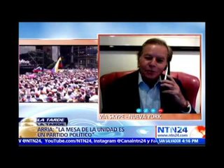 "El '30M' es el inicio de un ciclo de manifestaciones de carácter popular y pacífico": Diego Arria
