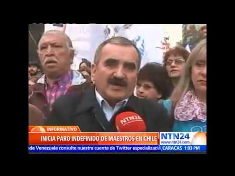 Profesores chilenos marchan masivamente en rechazo a proyecto del Gobierno de Bachelet