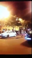 Un Supporter algerien se fait ecraser par une voiture en direct