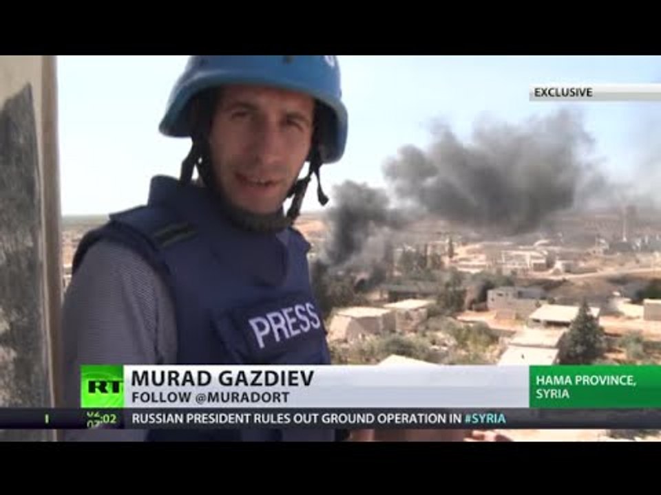 Report from the frontline where Syrian troops fighting ISIS (EXCLUSIVE)