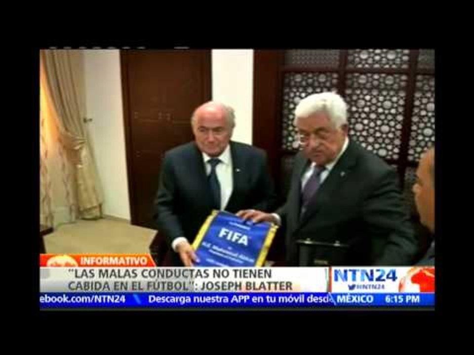 Blatter aplaude detención de directivos de FIFA: "las malas conductas no tienen cabida en fútbol"