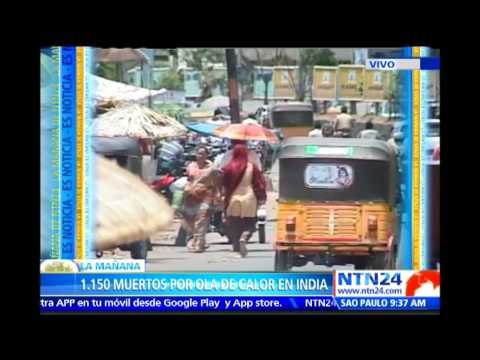 Continúa ola de calor en la India que ya deja más de 1.100 personas muertas