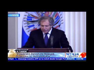 “Más derechos para más gente": lema de la administración de Luis Almagro en la OEA