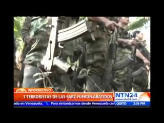 Mueren siete terroristas de las FARC durante nuevo operativo militar al noroeste de Colombia