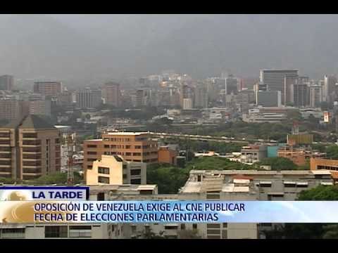 Oposición de Venezuela exige al CNE publicar fecha de elecciones parlamentarias