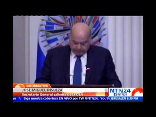 José Miguel Insulza se despide de su cargo como secretario general de la OEA