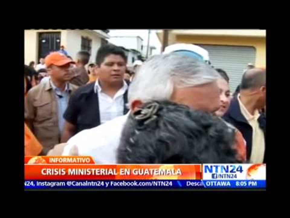 Tensión en Guatemala: Pdte. Otto Pérez destituye a los ministros de Gobernación, Ambiente y Energía