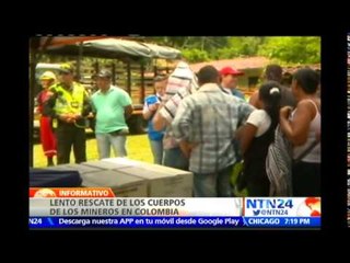 Continúa la búsqueda de los cuerpos de nueve trabajadores atrapados en mina colombiana