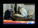 Papa Francisco recibe a presidente palestino en el Vaticano